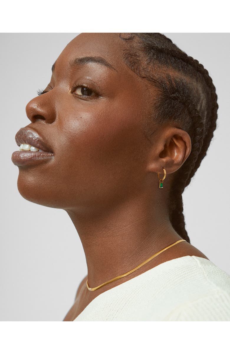 Monica Vinader Power Huggie Hoop Earrings, Alternate, color, 