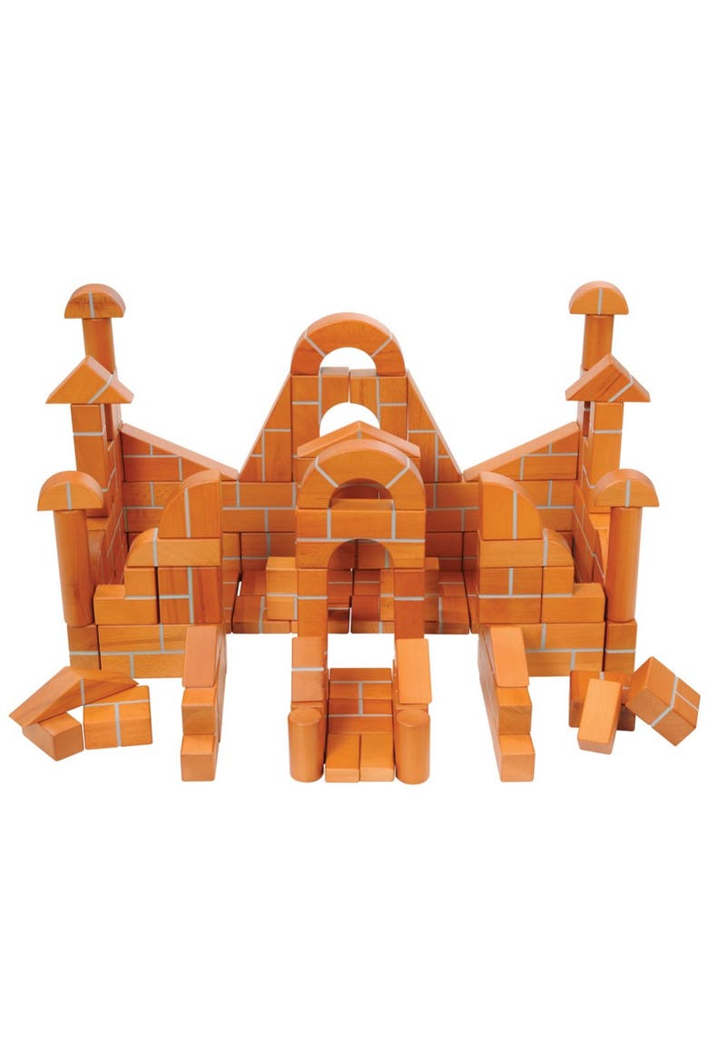 Unit Bricks - 100 Piece Set, Main, color, Brown