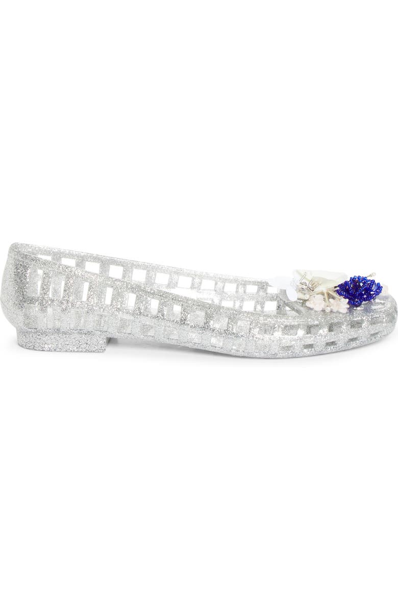 HEAVENLY JELLY Sprig Jelly Ballet Flat, Alternate, color, Silver