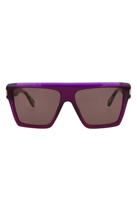 57mm Flat Top Sunglasses
