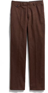 Billy Reid Flat Front Cotton Flannel Dress Pants