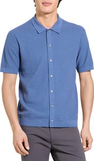 Theory Cairn in Cotton Short Sleeve Shirt