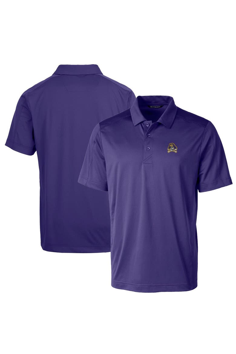 Men's Cutter & Buck Purple ECU Pirates Big & Tall Prospect Textured Stretch Polo, Alternate, color, Purple