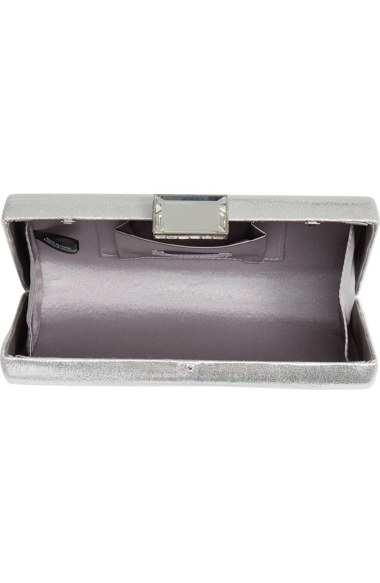 Nordstrom Metallic Box Clutch, Alternate, color,