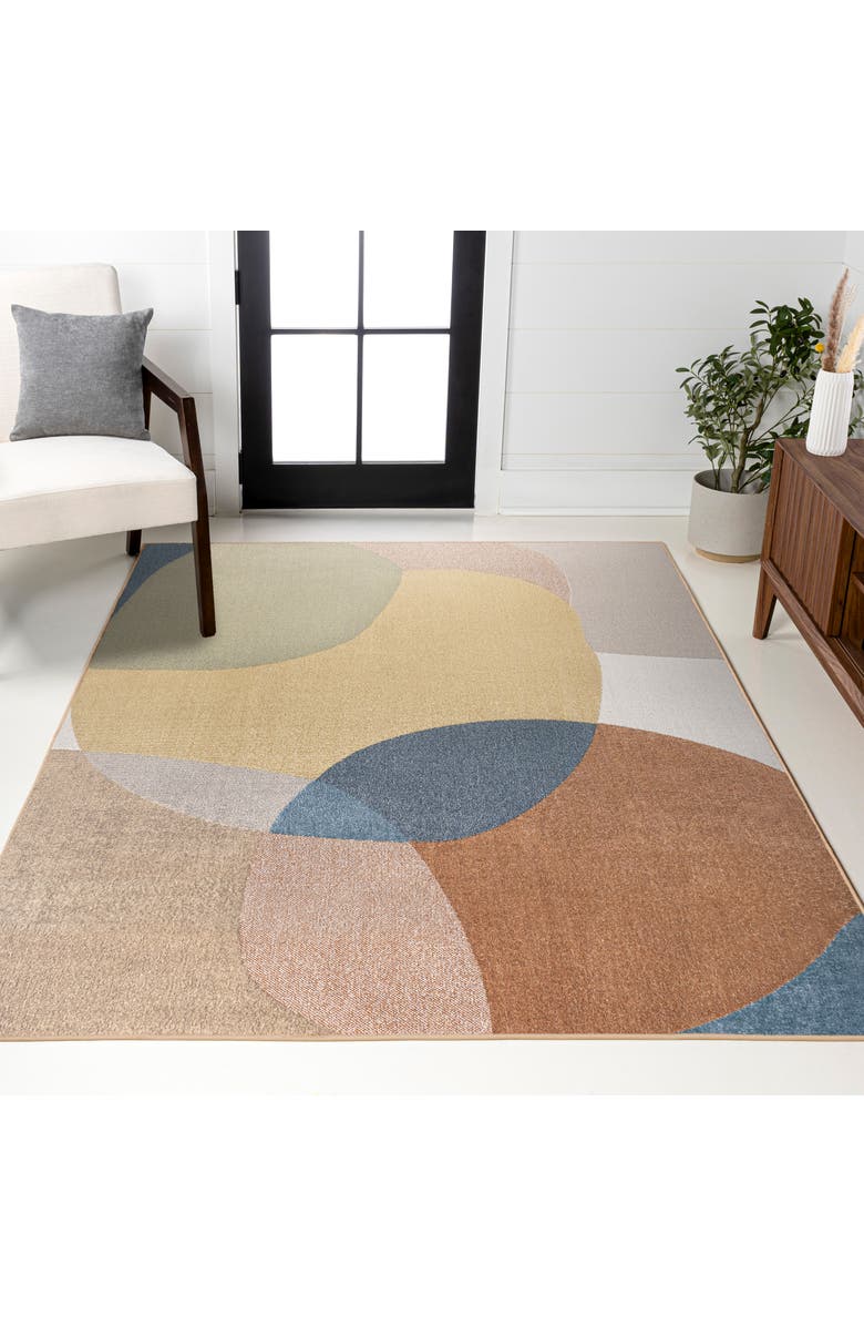 JONATHAN Y Pebble Geometric Kids & Novelty Machine-Washable Area Rug, Alternate, color, Multi