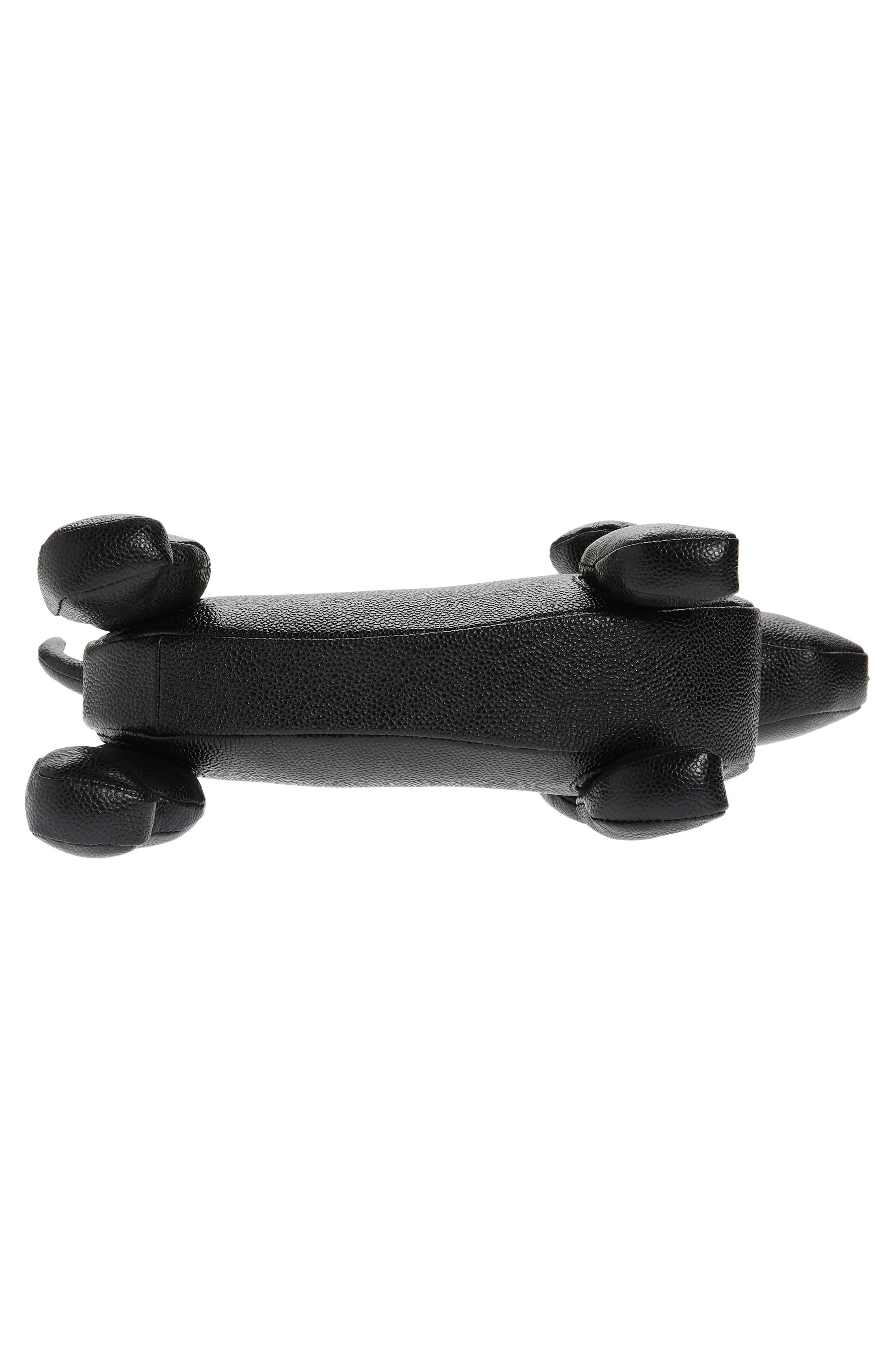 Thom Browne Hector Leather Baguette Shoulder Bag, Alternate, color, 