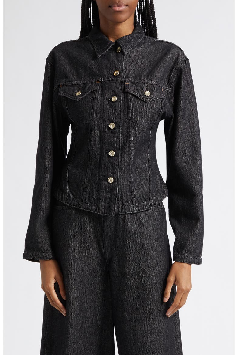 Palo Denim Jacket, Main, color, ASH WASH