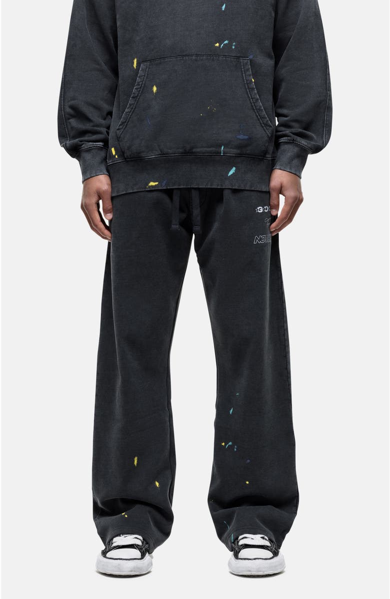 Good For Nothing Nevada Black Paint Baggy Jogger, Main, color, Black