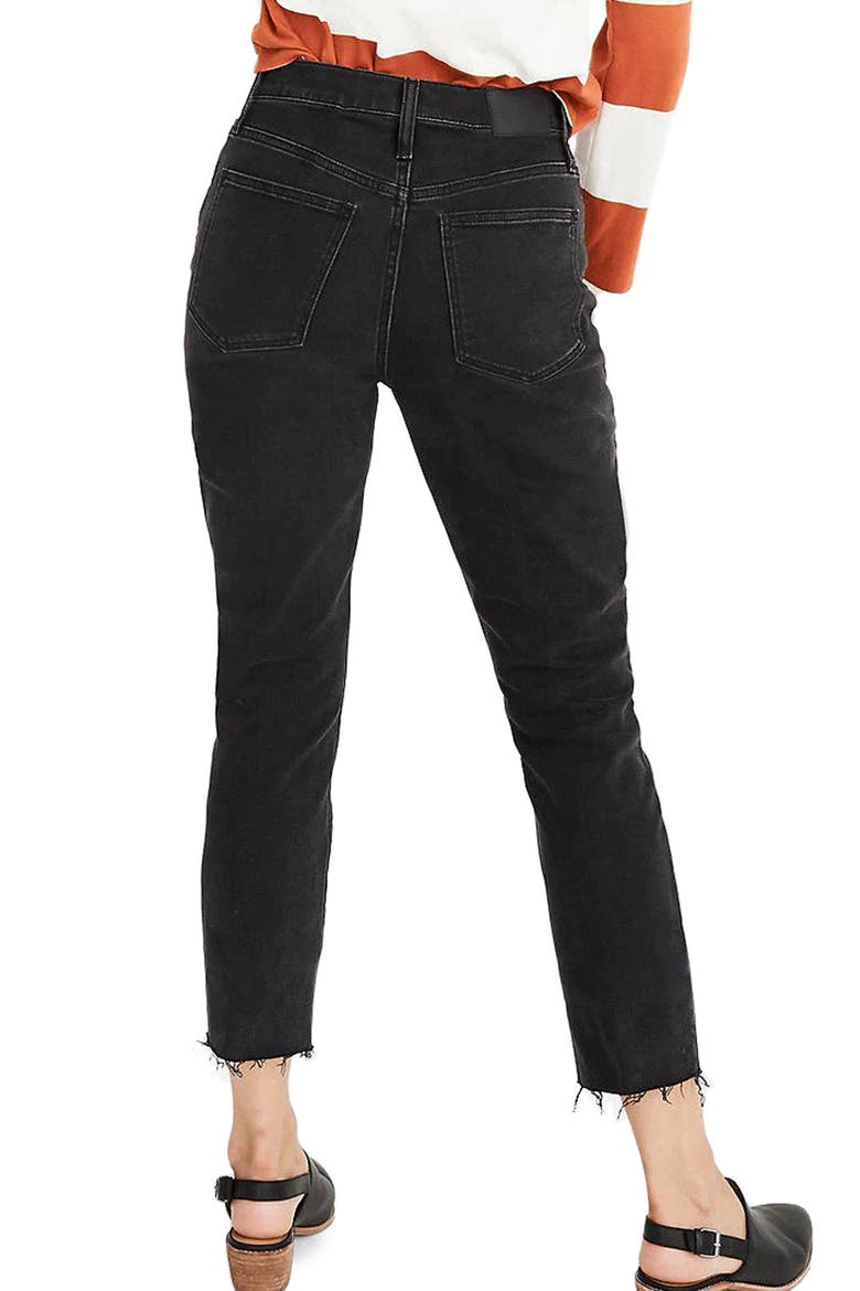 High Waist Slim Crop Boyfriend Jeans, Alternate, color, LUNAR WASH