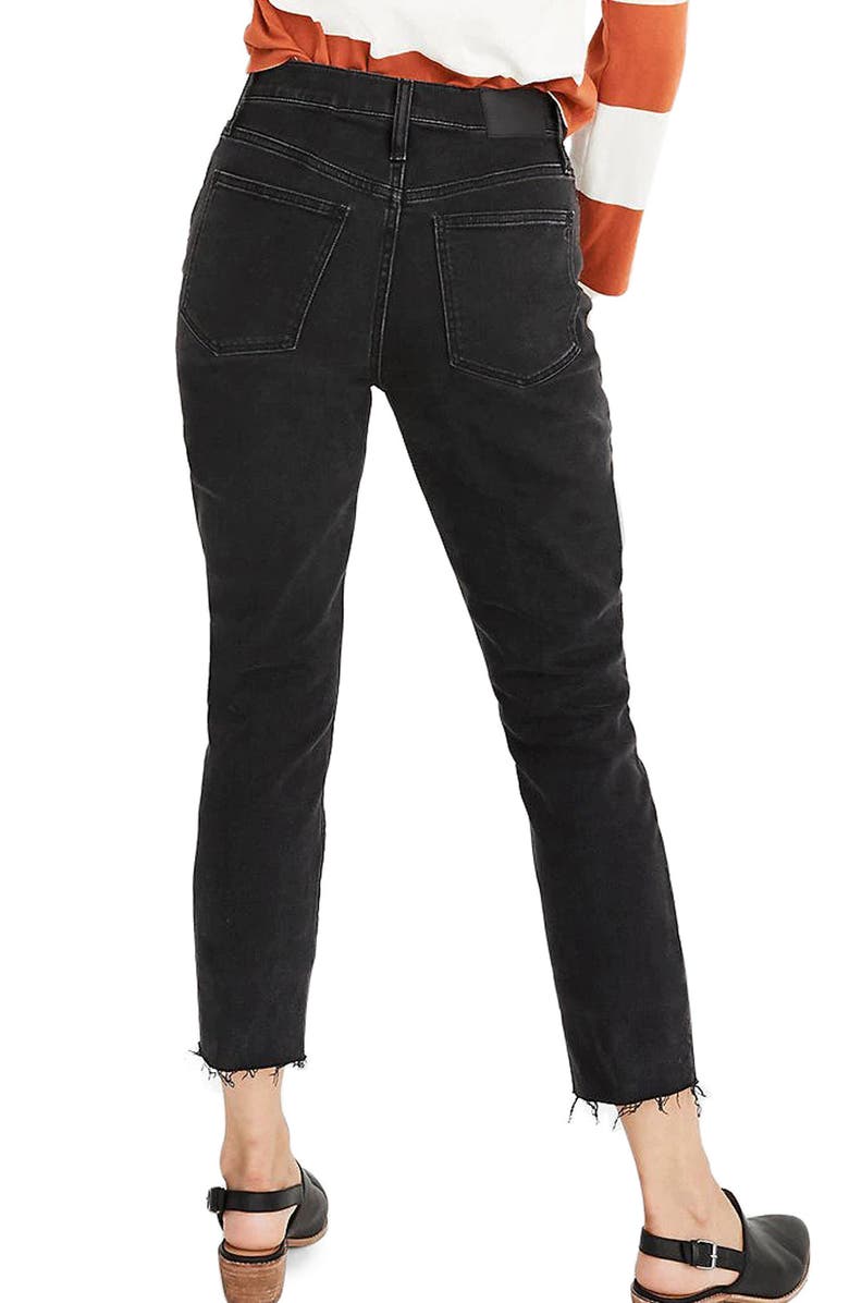 Madewell High Waist Slim Crop Boyfriend Jeans, Alternate, color, 