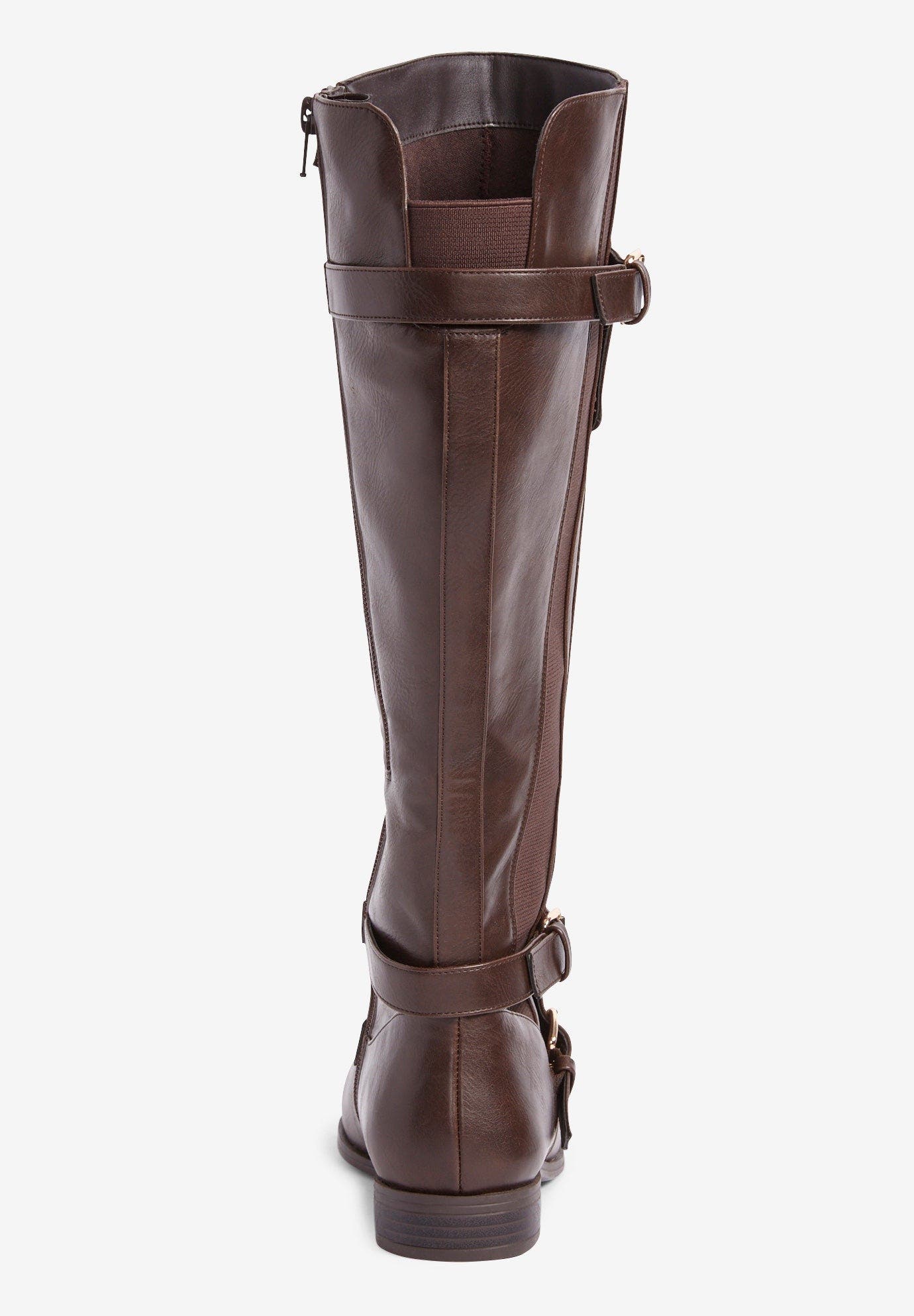 The Whitley Wide Calf Boot, Alternate, color, BROWN