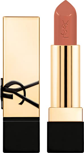 SAINT LAURENT ヘイスリモチフスカフ 8212863Y001 4088 Rouge Pur Couture Satin Lipstick with Ceramides - YSL Beauty