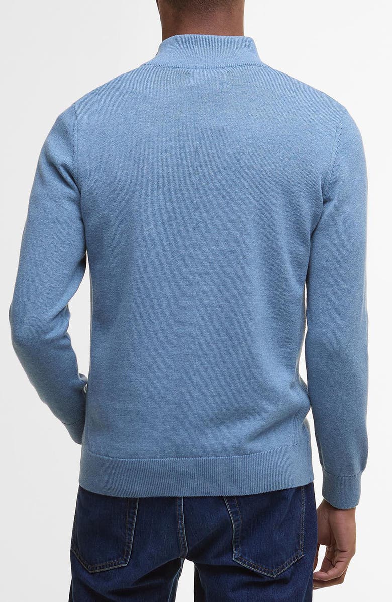 Barbour Cotton Quarter Zip Sweater, Alternate, color, Blue Stone