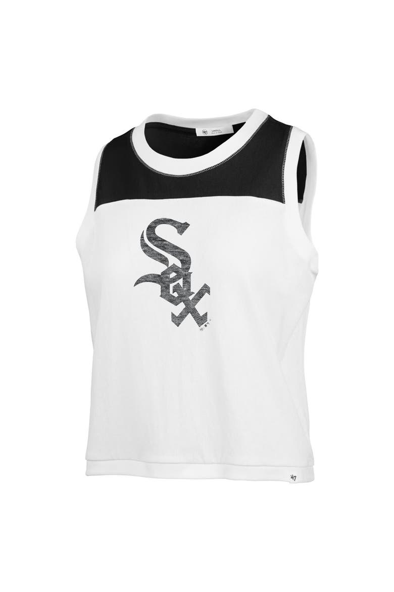 Women's '47 White Chicago White Sox Premier Zoey Waist Length Tank Top, Alternate, color, White