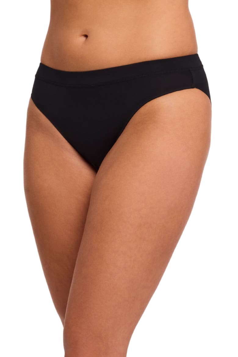 Silicone Edge Bikini, Main, color, BLACK