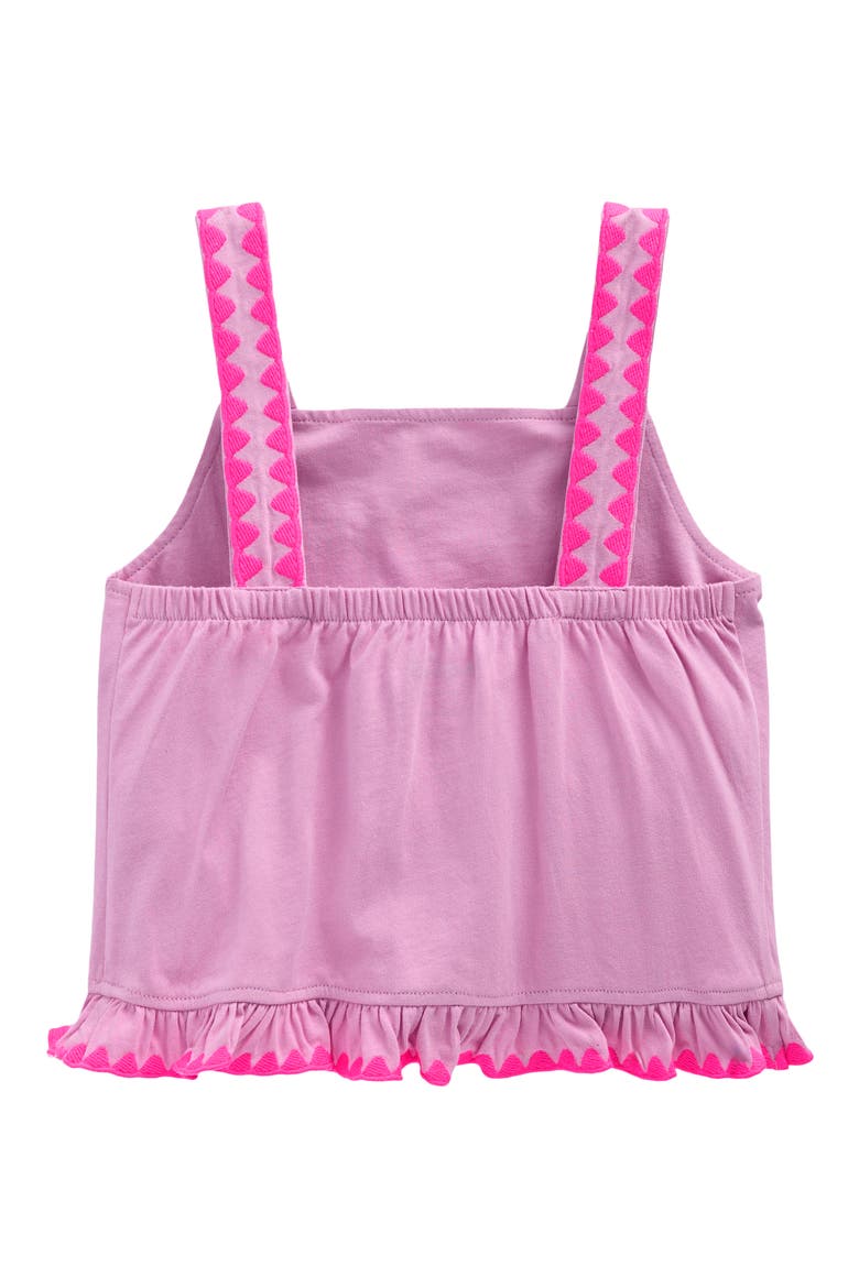 Kids' Embroidered Ruffle Tank, Alternate, color, PINK PUNCH EMBROIDERY