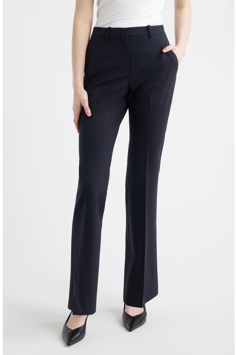 Stretch Wool Trousers, Main, color, DEEP NAVY
