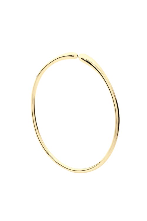 Lucy Quartermaine Open Drop Bangle In Gold