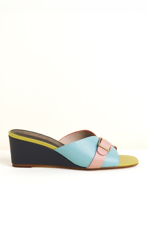 Charlotte Stone Teresa Mismatch Low Wedge Sandal