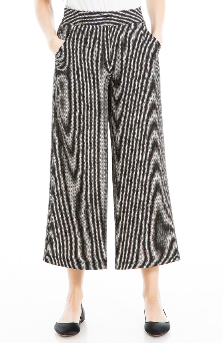 MAX STUDIO Crop Wide Leg Crepe Pants, Main, color, 