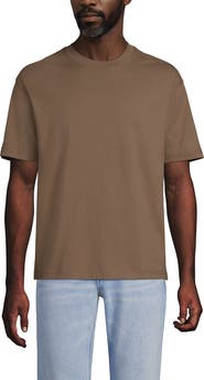 Lands' End Short Sleeve Super-T Crew Relaxed Fit Tee