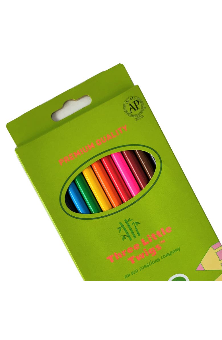 Three Little Twigs Colored Pencil Set, Alternate, color, Multicolored