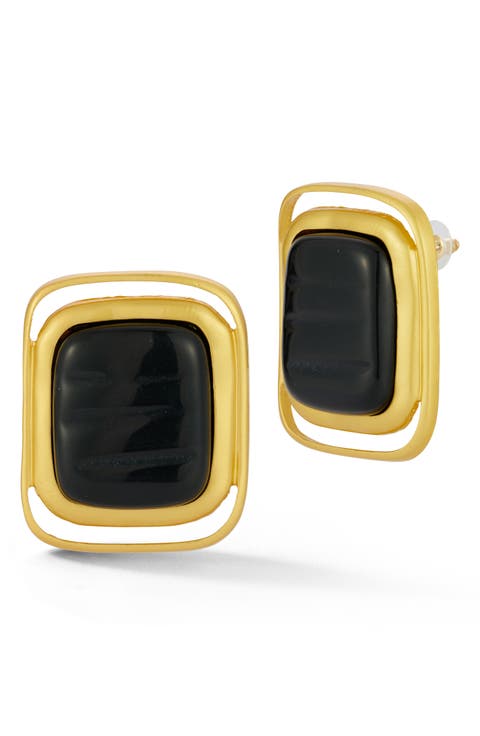 Rectangular Drop Earrings