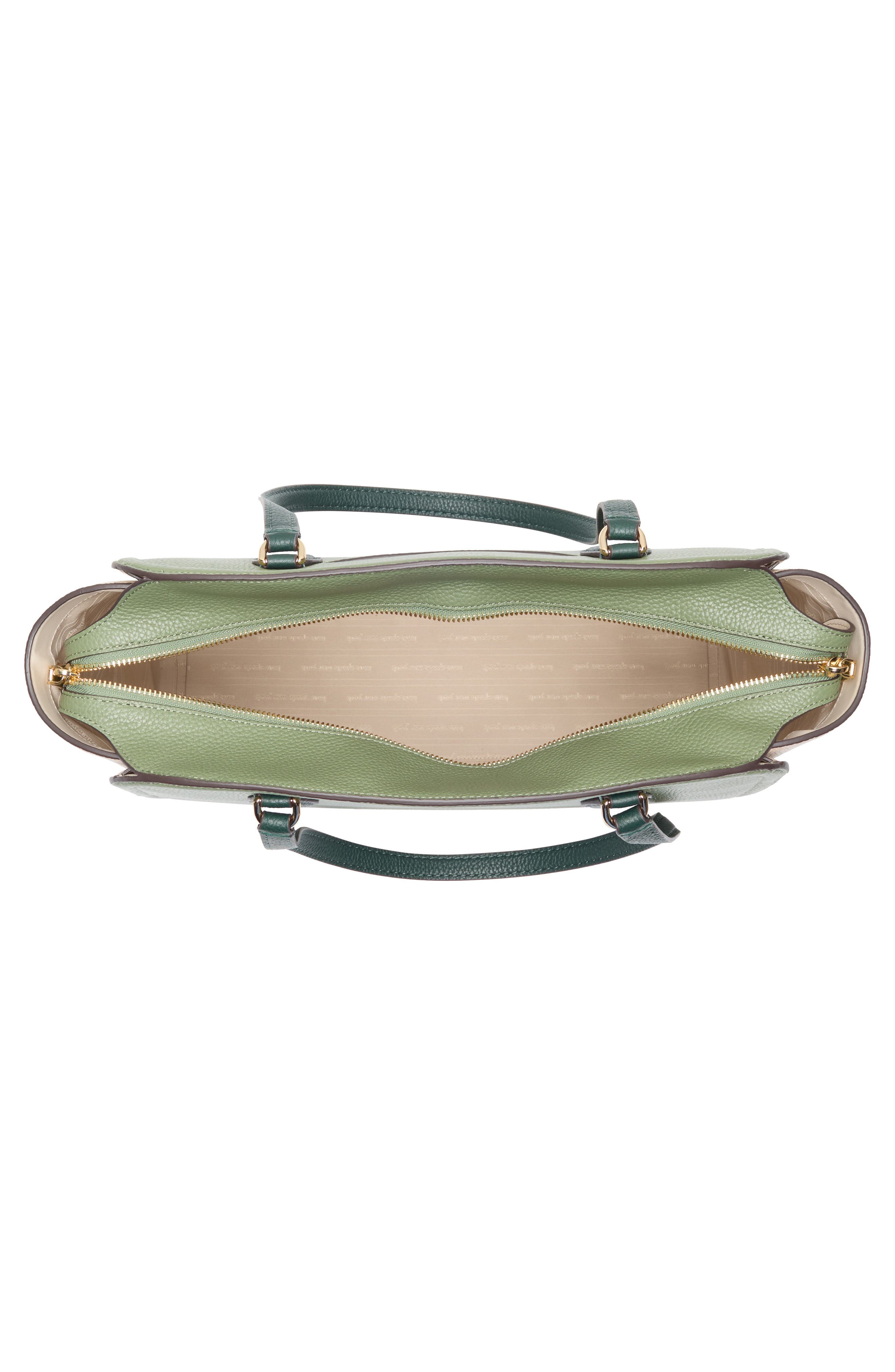 Kate Spade New York taylor colorblocked leather tote bag, Alternate, color, Cedar Stand Multi