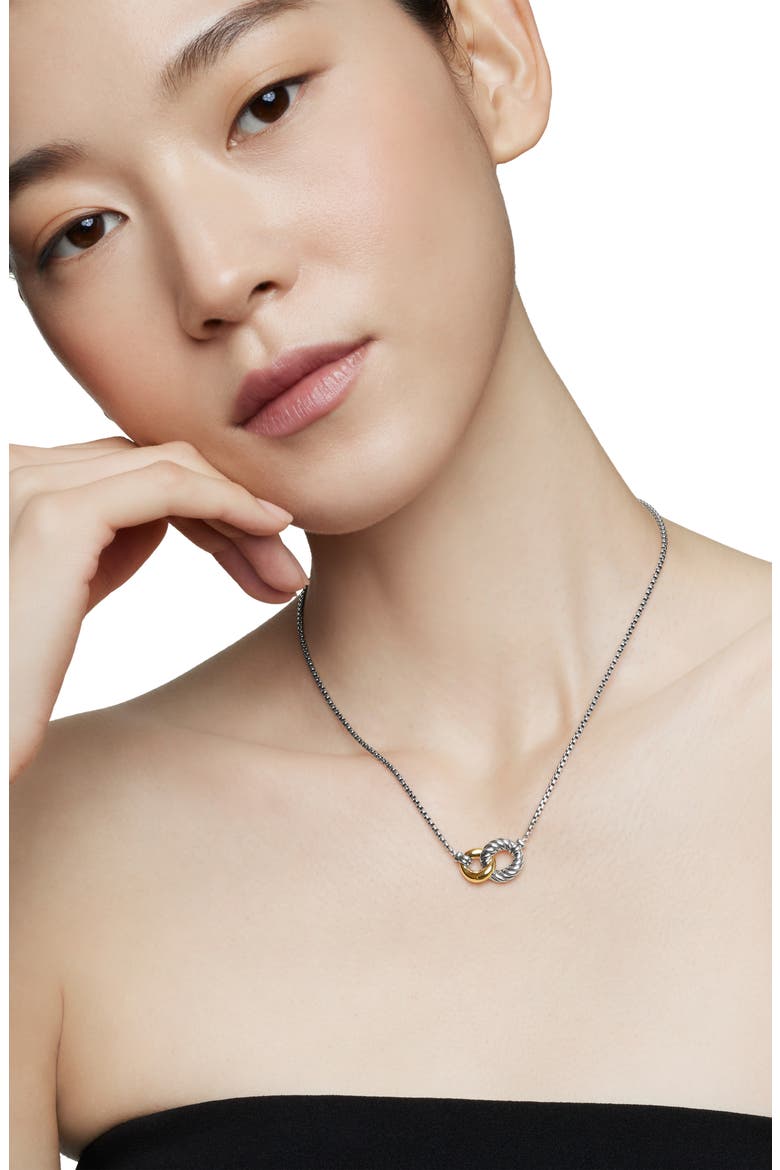 Belmont® Curb Link Necklace, Alternate, color, TWO TONE