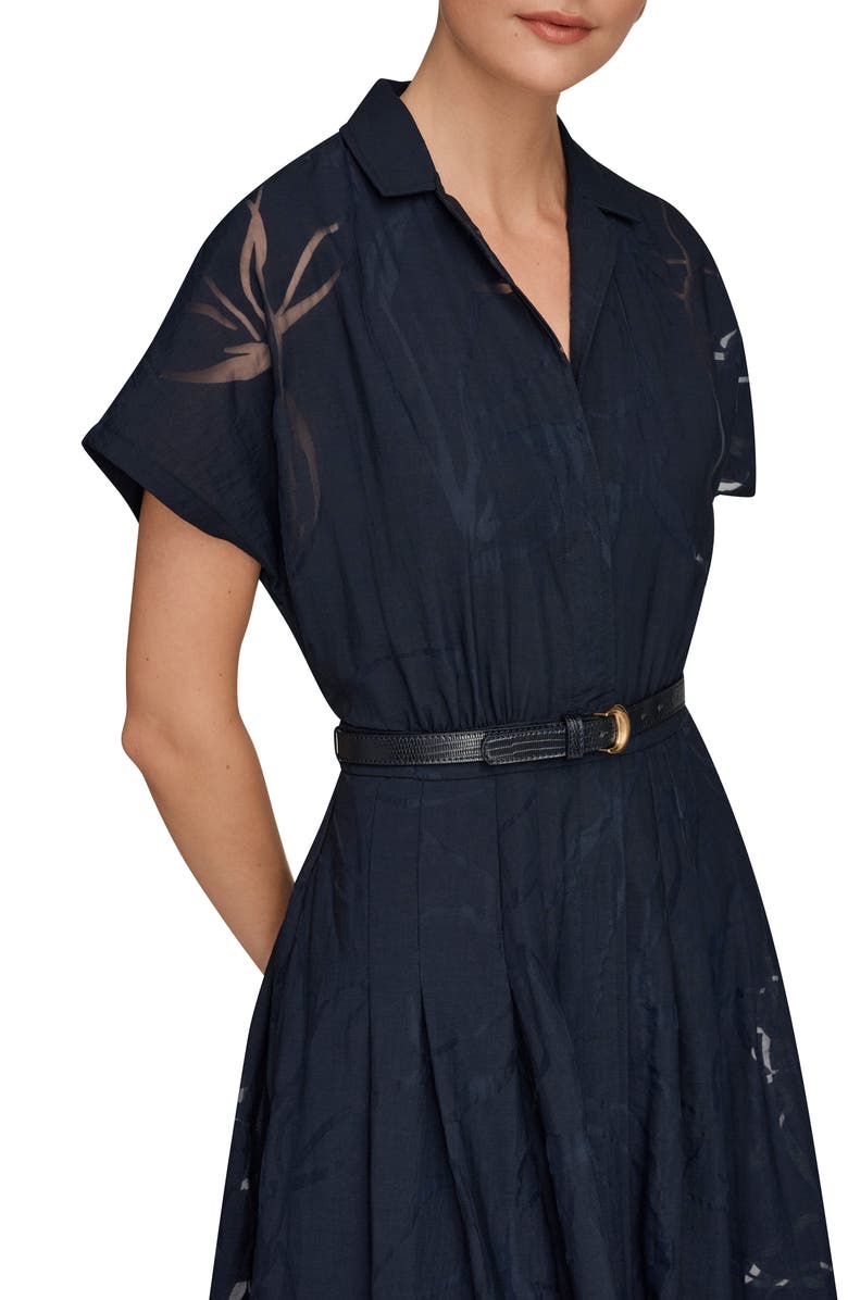 Donna Karan New York Burnout Midi Dress, Alternate, color,