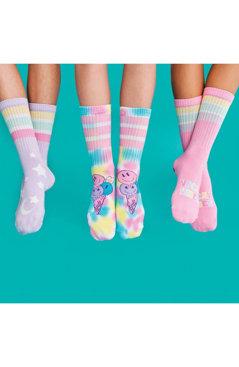 Iscream Kids' Vacay Vibes Party Socks, Alternate, color,