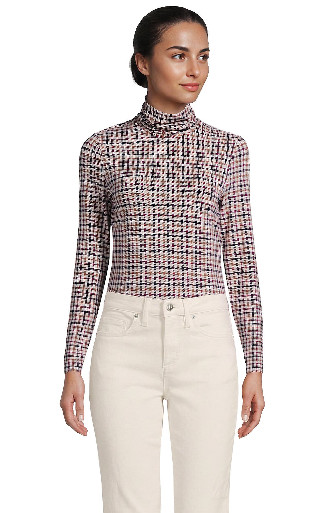 Honey Beige/Raspberry Check