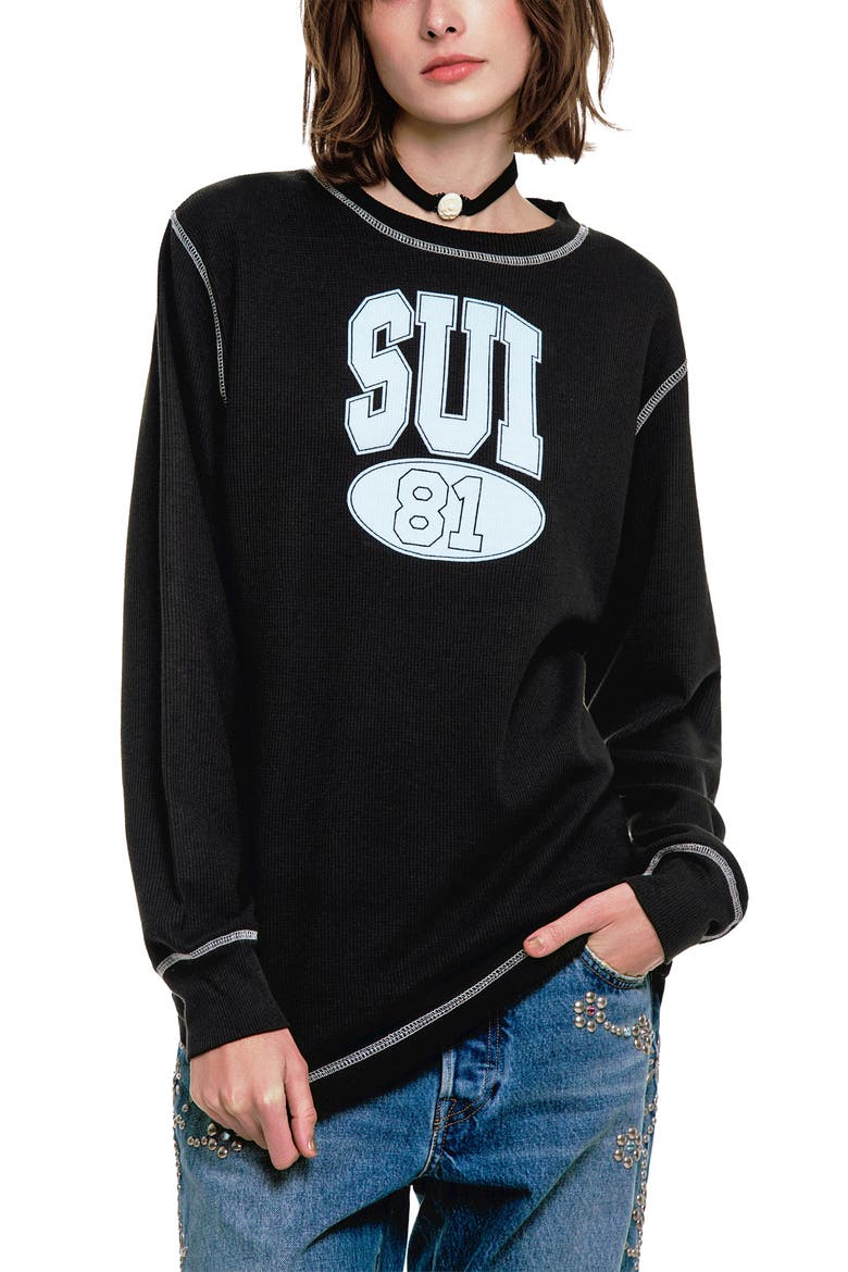 Sui 81 Thermal Shirt, Main, color, BLACK MULTI