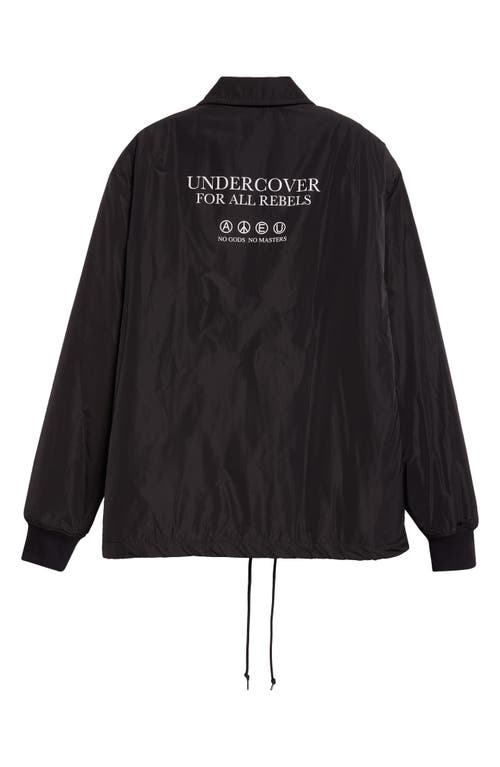 Undercover For All Rebels Satin Jacket In Black