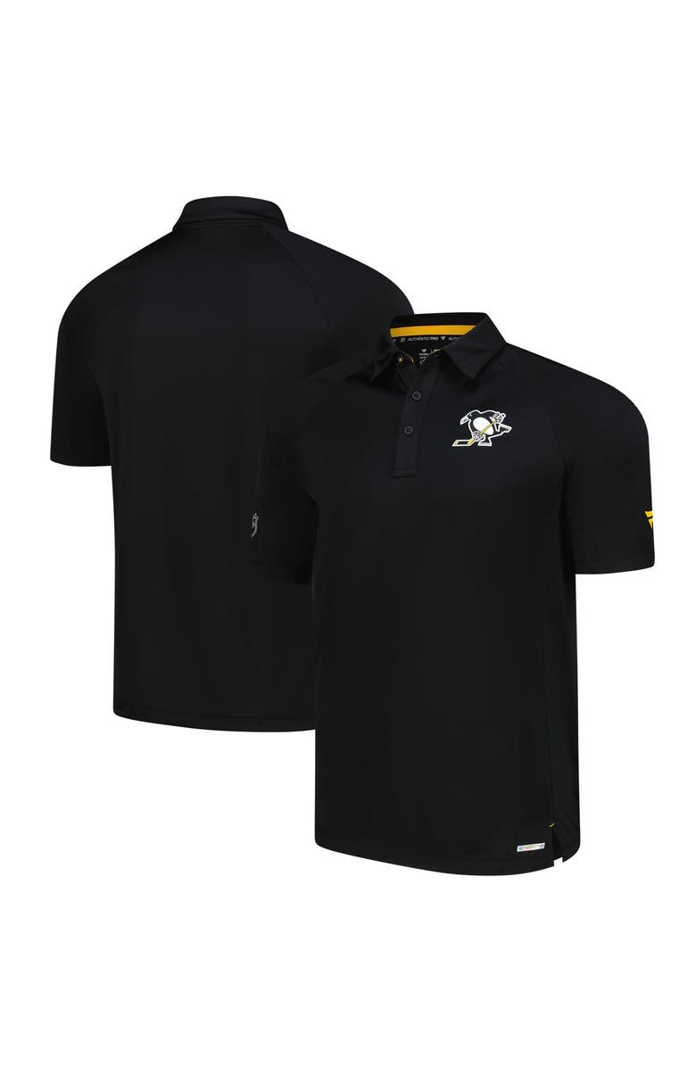 FANATICS Men's Fanatics  Black Pittsburgh Penguins Authentic Pro Polo, Main, color, 