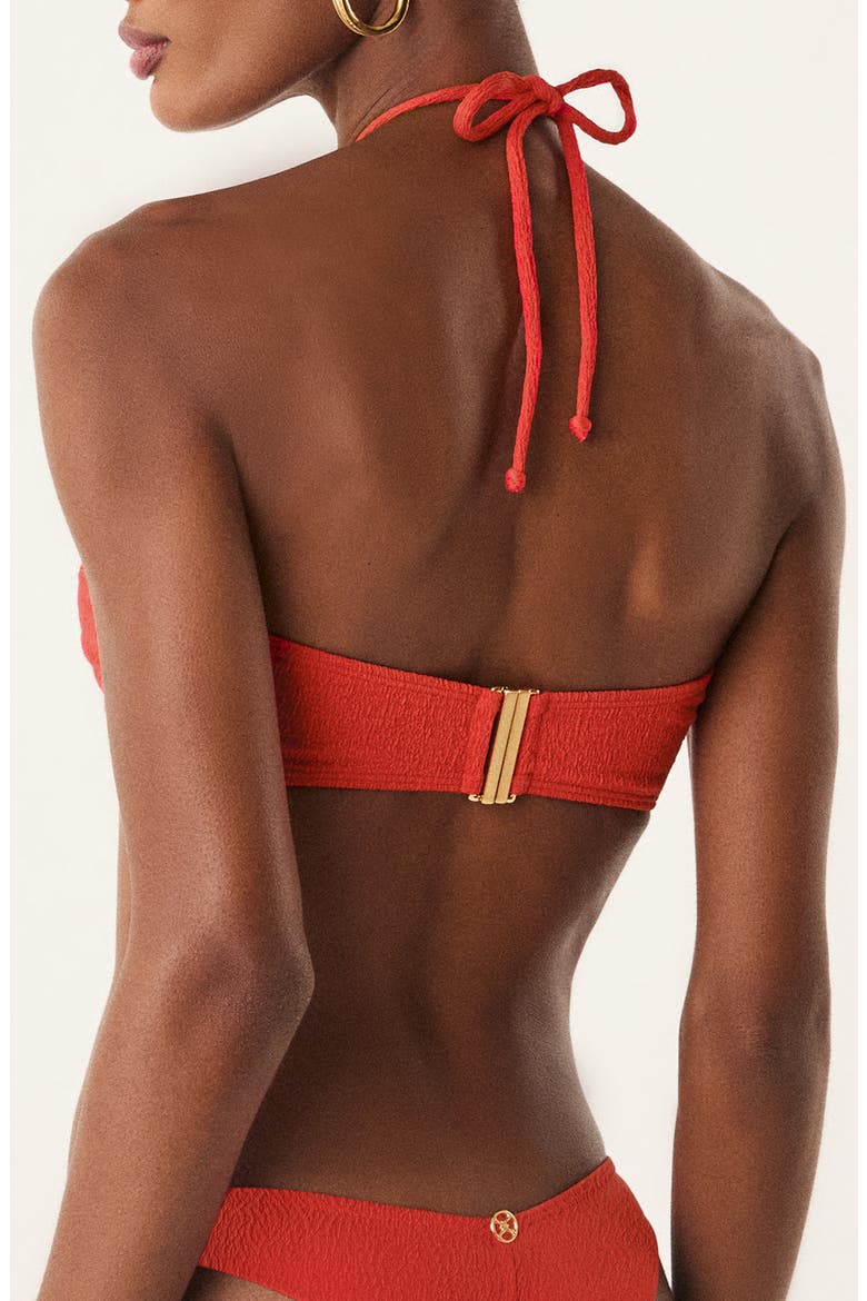 Alix Bandeau Bikini Top, Alternate, color, RED