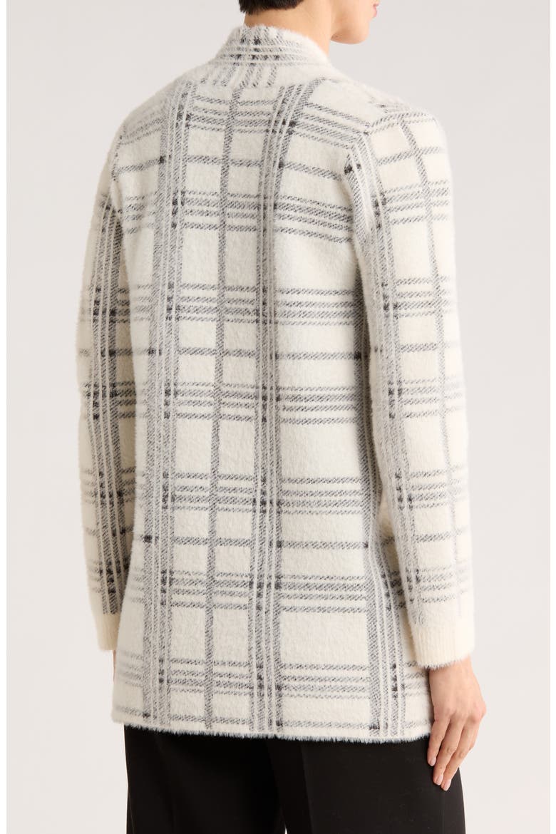 Open Front Eyelash Knit Cardigan, Alternate, color, CAMILA PLAID