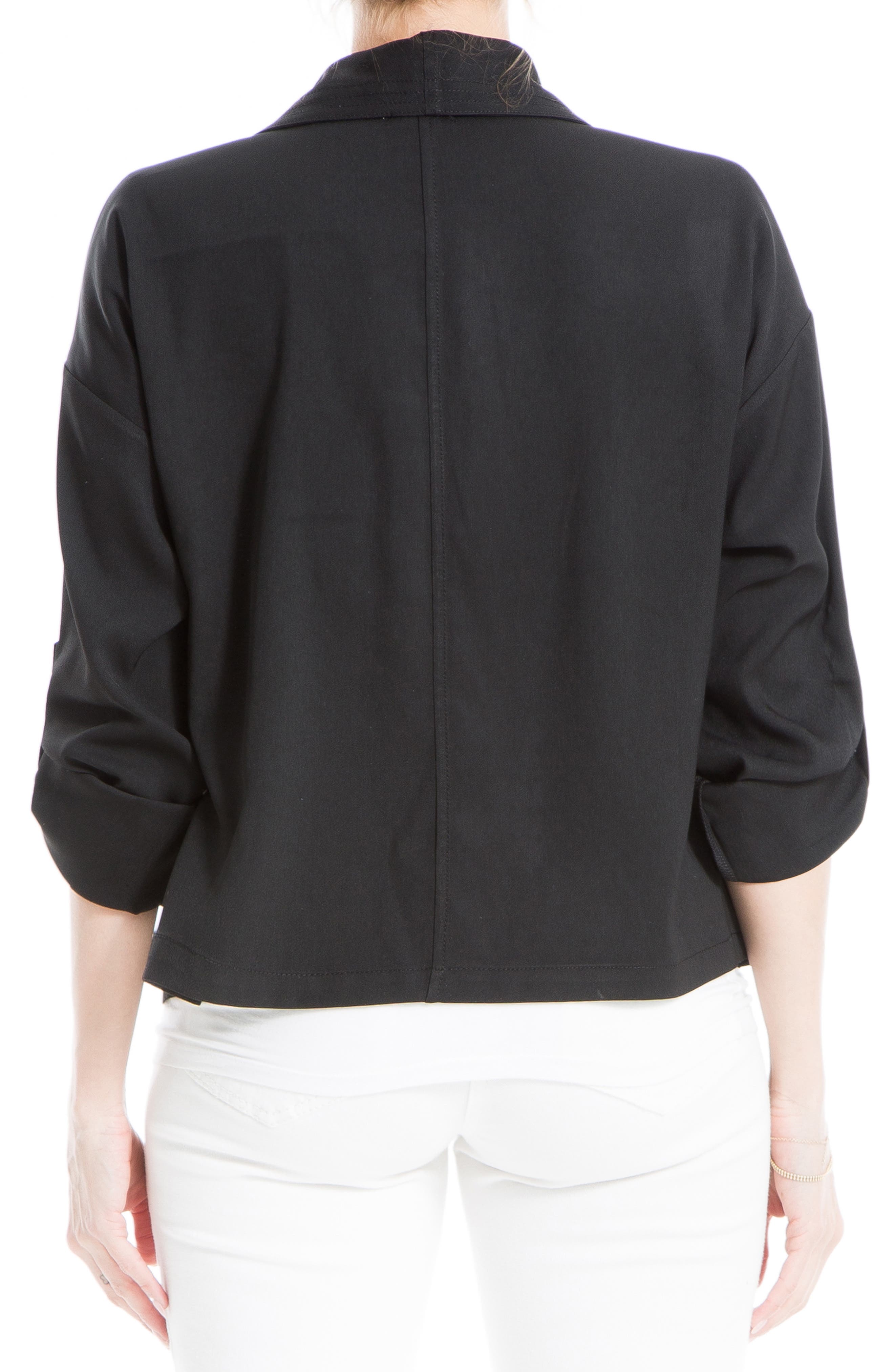 Twill Drape Front Short Jacket - image 2