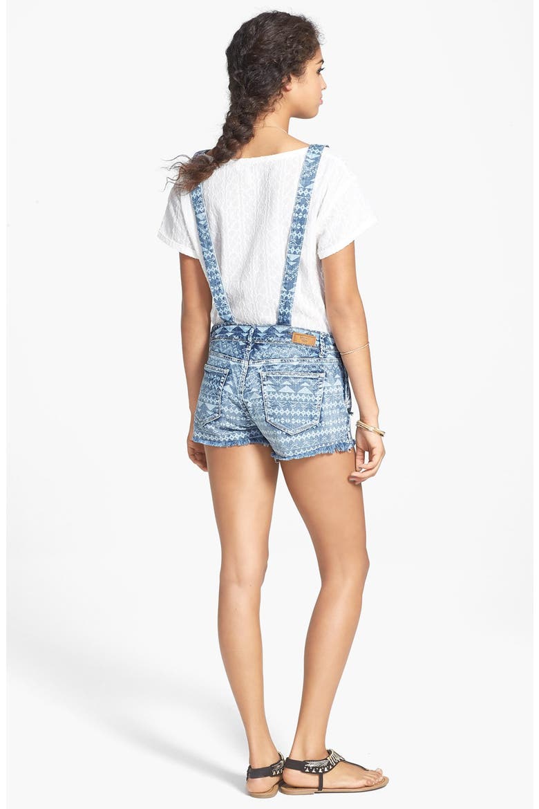 Print Short Overalls, Alternate, color, ACID WASH