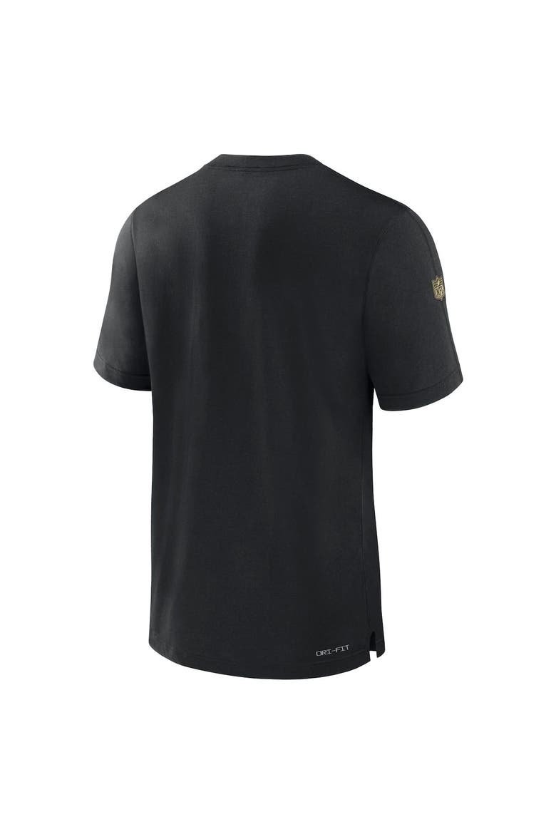 Men's Nike Black New Orleans Saints 2023 Sideline Performance T-Shirt, Alternate, color, Black
