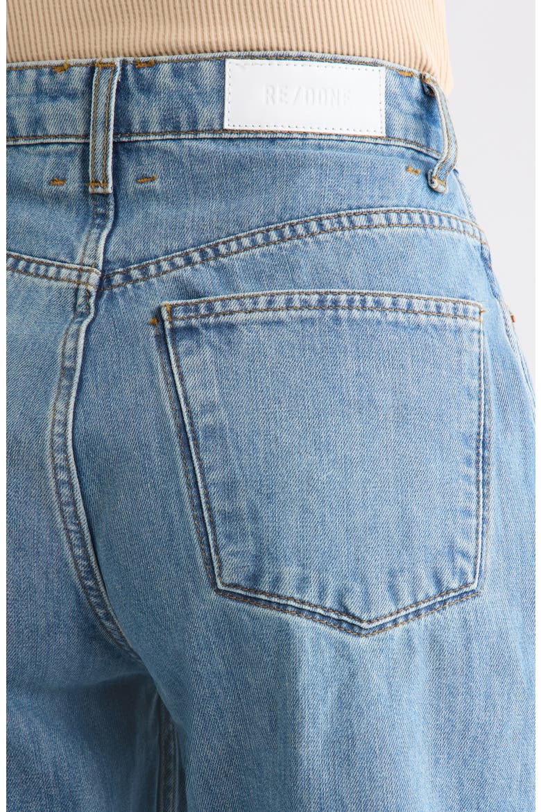 The Rewind Reversible High Waist Crop Barrel Leg Jeans, Alternate, color, THUNDERSTRUCK