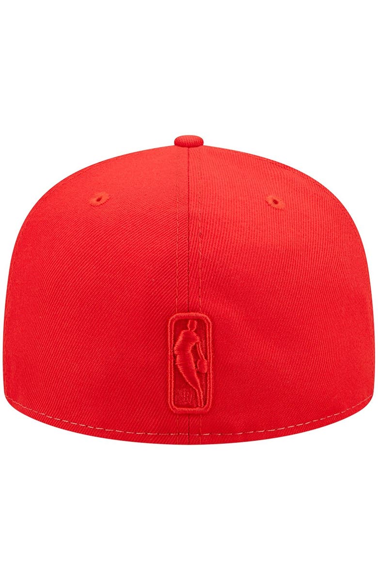 New Era Men's New Era Cream/Red Toronto Raptors Cork Two-Tone 59FIFTY Fitted Hat, Alternate, color, 