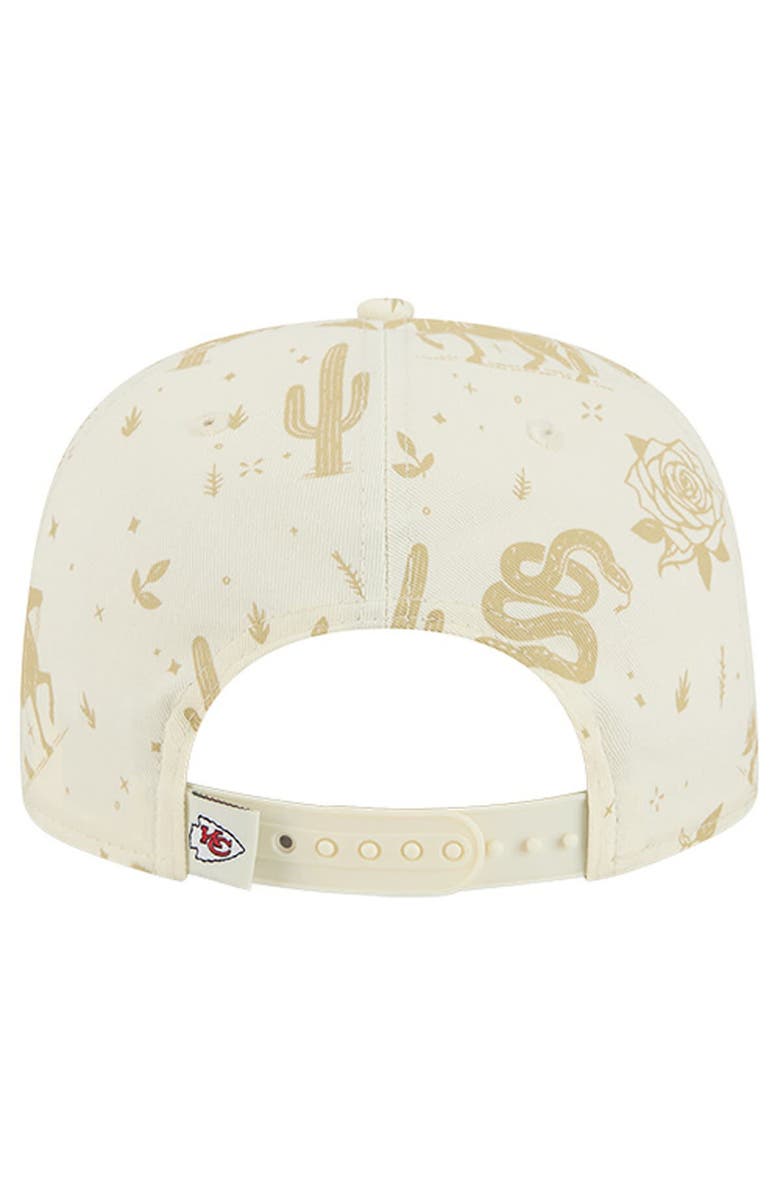 New Era Men's New Era Cream Kansas City Chiefs Desert Rose 19TWENTY Adjustable Hat, Alternate, color, Cream