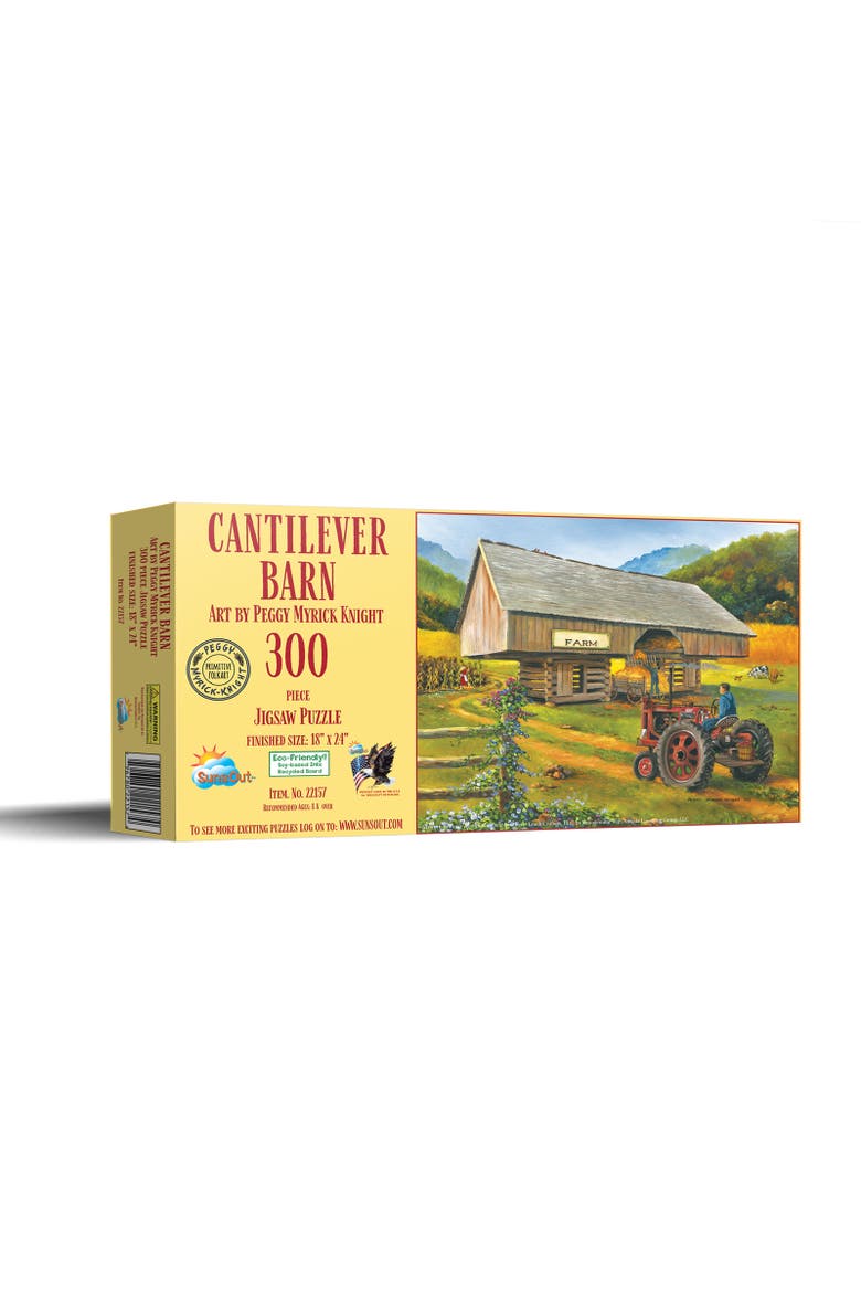 Cantilever Barn 300 piece Jigsaw Puzzle for Adults, Main, color, Multicolor