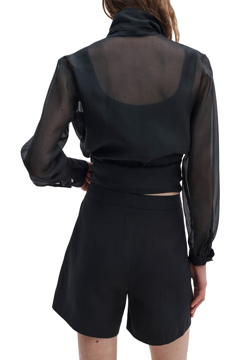 Chappell Pleated Shorts, Alternate, color, BLACK