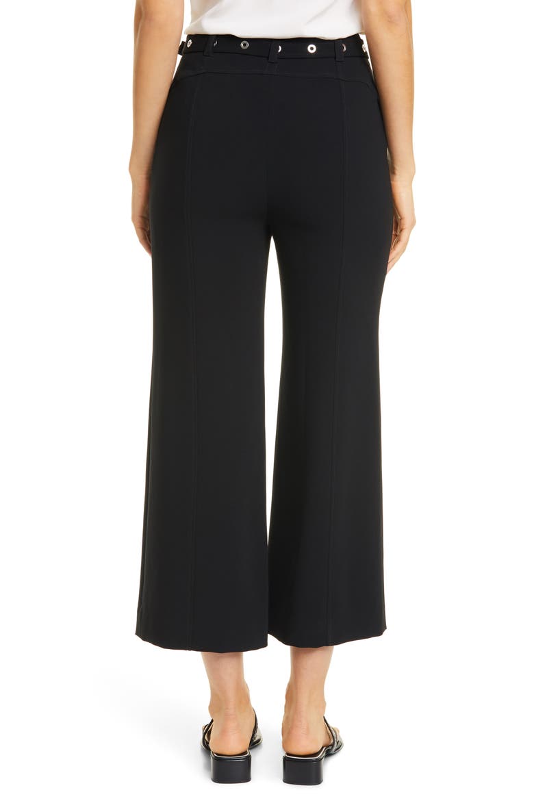 Polly Belted Wide Leg Pants, Alternate, color, BLACK