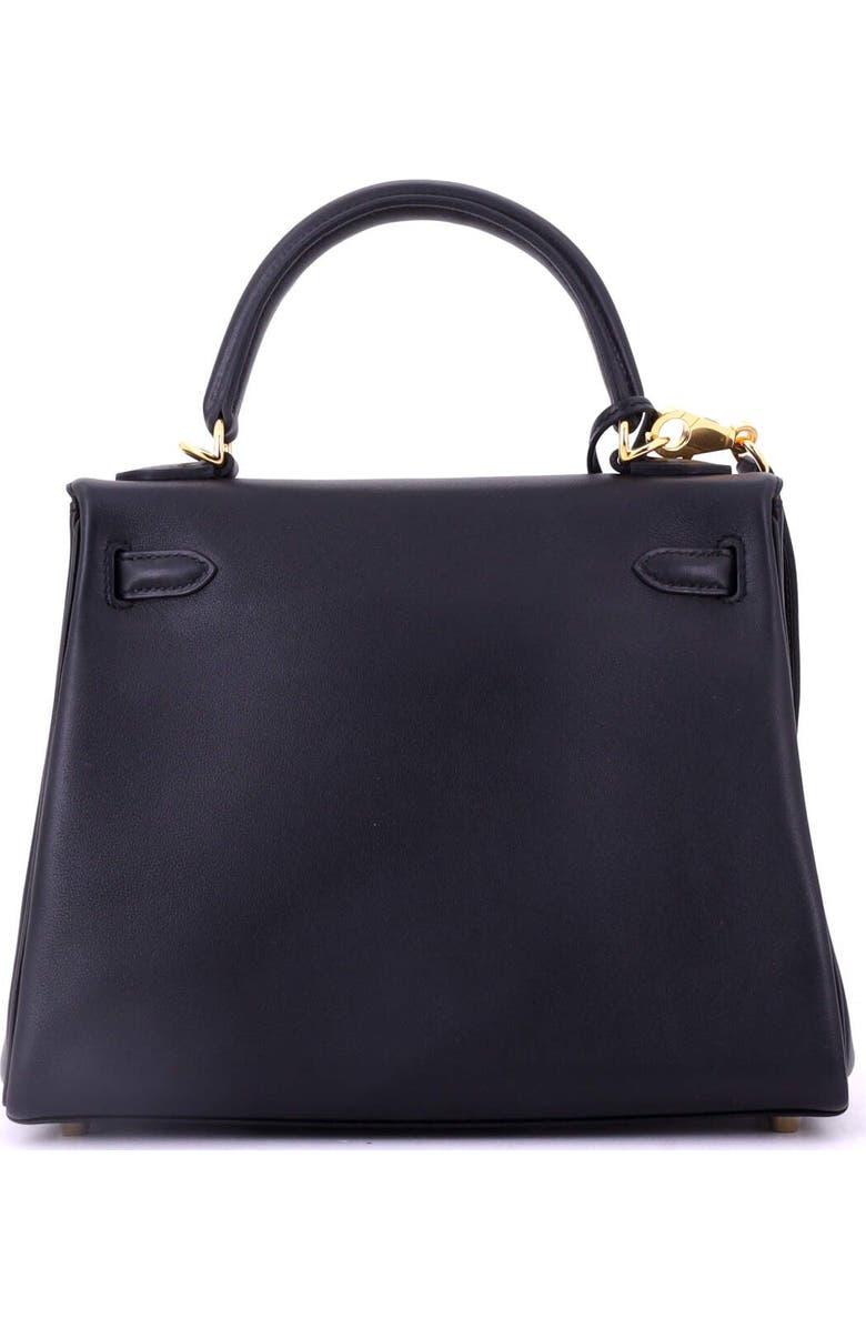 Pre-Owned Hermes Kelly Handbag Black Swift with Gold Hardware 25, Alternate, color, Noir