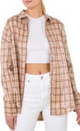 Grey Lab Plaid Sequin Button-Up Shirt