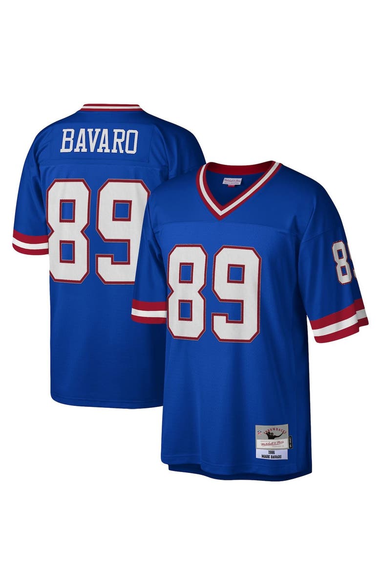 Mitchell & Ness Men's Mitchell & Ness Mark Bavaro Royal New York Giants Legacy Replica Jersey, Main, color, 