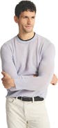 NAADAM Lightweight Cashmere Contrast Trim Crewneck Sweater